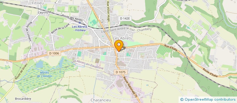 localisation de l'entreprise MONSIEUR MARTIAL PIVON  LES ABRETS-EN-DAUPHINE