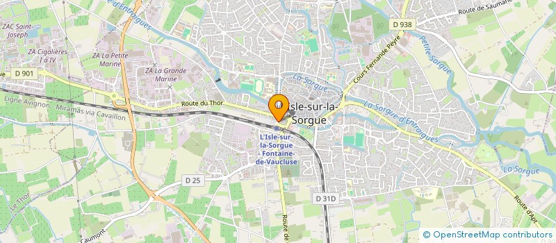 localisation de l'entreprise MONSIEUR MARTIAL PLOUZEAU  L'ISLE-SUR-LA-SORGUE