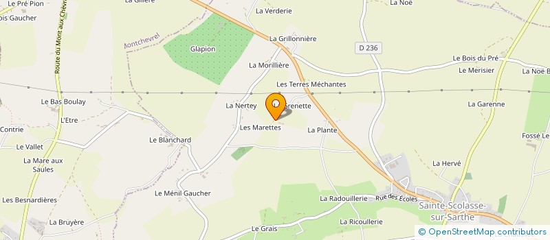localisation de l'entreprise MONSIEUR MARTIAL POLLINI à SAINT-LEGER-SUR-SARTHE