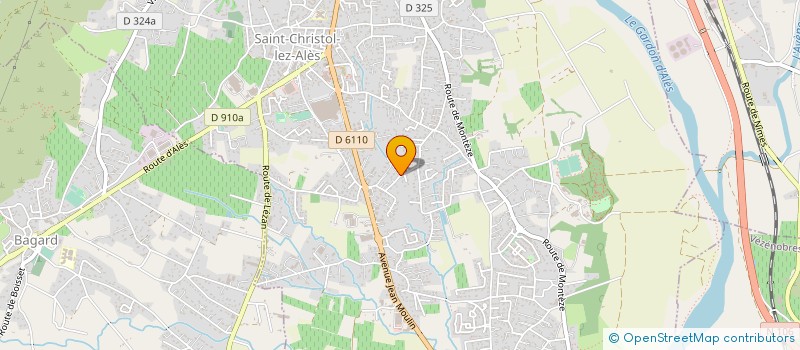 localisation de l'entreprise MONSIEUR MARTIAL PRATLONG  SAINT-CHRISTOL-LEZ-ALES