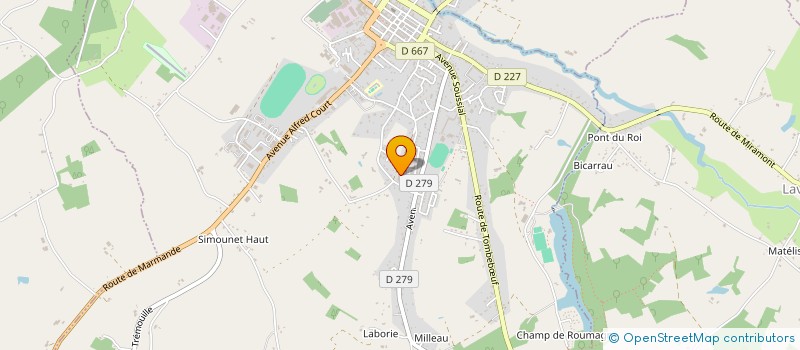 localisation de l'entreprise MONSIEUR MARTIAL RAMBEAUD  MIRAMONT-DE-GUYENNE