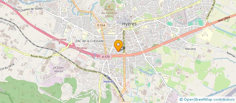 localisation de l'entreprise MONSIEUR MARTIAL RAULT à HYERES