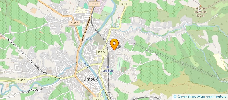 localisation de l'entreprise MONSIEUR MARTIAL RIBOULET à LIMOUX