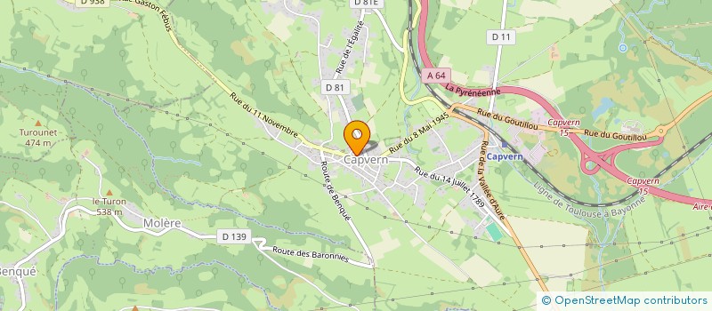 localisation de l'entreprise MONSIEUR MARTIAL RIOCHET  CAPVERN