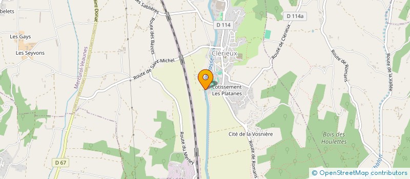 localisation de l'entreprise MONSIEUR MARTIAL RIOU  CLERIEUX