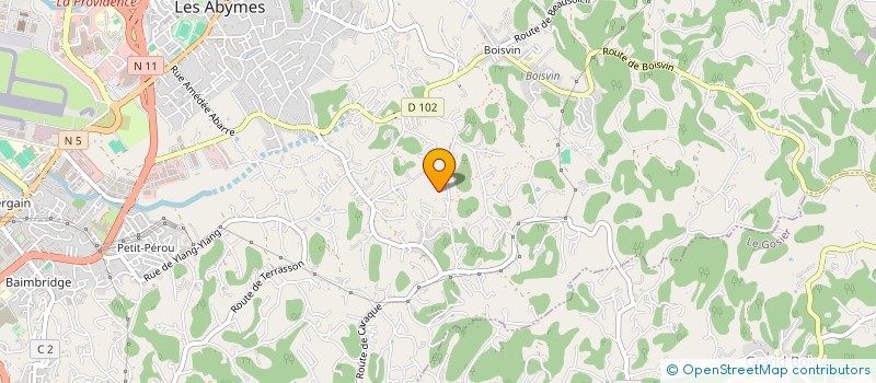 localisation de l'entreprise MONSIEUR MARTIAL SAINT-ANGE à LES ABYMES