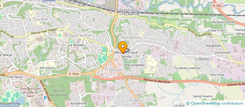 localisation de l'entreprise MONSIEUR MARTIAL SAVOURET à QUIMPER