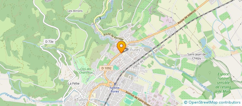 localisation de l'entreprise MONSIEUR MARTIAL SERVANTES  TULLINS