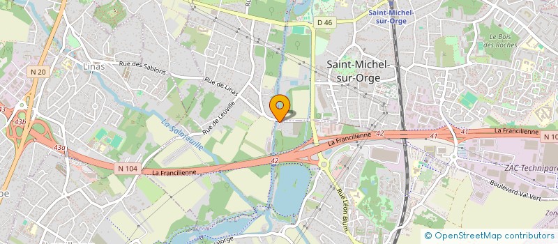 localisation de l'entreprise MONSIEUR MARTIAL SIMONARD à LINAS