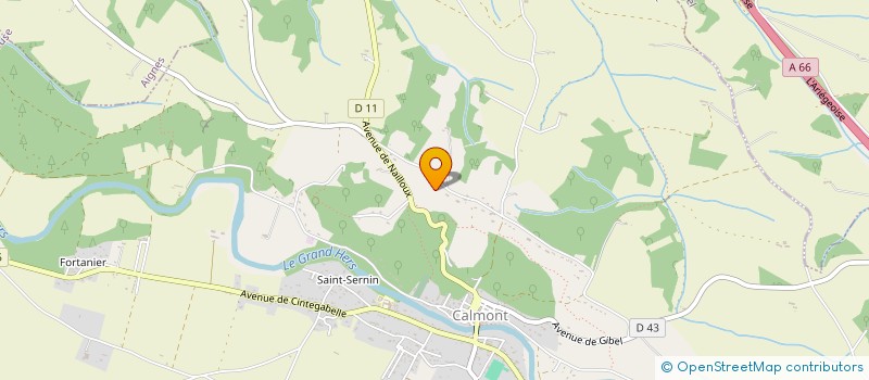 localisation de l'entreprise MONSIEUR MARTIAL SUAREZ  CALMONT