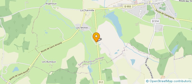 localisation de l'entreprise MONSIEUR MARTIAL TELLIER  SAINT-AMAND-EN-PUISAYE