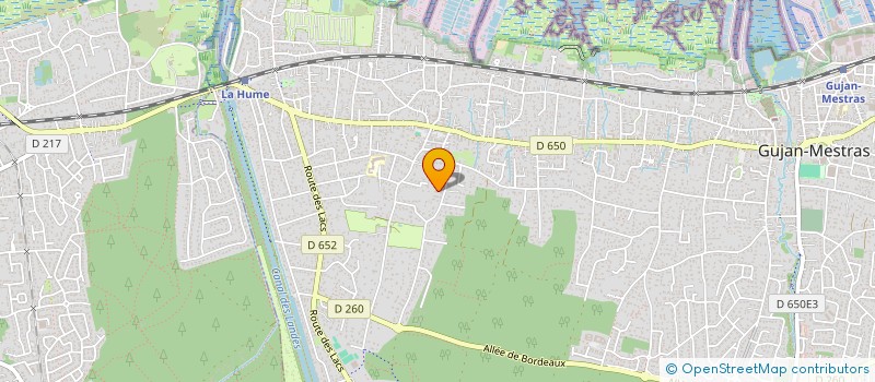 localisation de l'entreprise MONSIEUR MARTIAL THOMAS  GUJAN-MESTRAS
