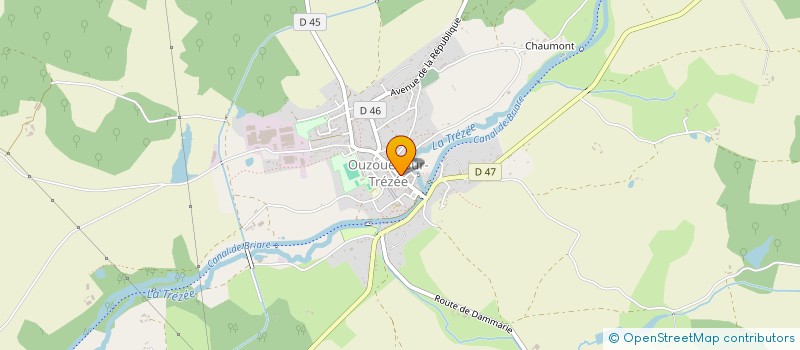 localisation de l'entreprise MONSIEUR MARTIAL THOMASSIN à OUZOUER-SUR-TREZEE