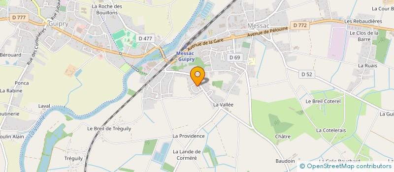 localisation de l'entreprise MONSIEUR MARTIAL TIANA à GUIPRY-MESSAC