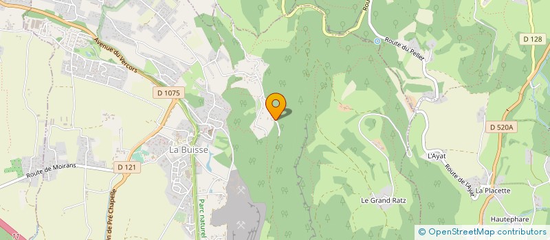 localisation de l'entreprise MONSIEUR MARTIAL TIRADON à LA BUISSE