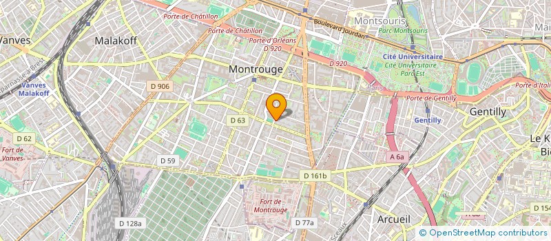 localisation de l'entreprise MONSIEUR MARTIAL TOQUARD à MONTROUGE