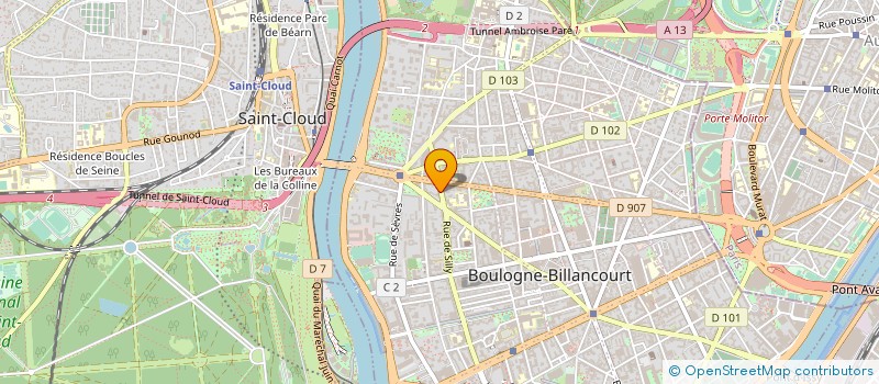 localisation de l'entreprise MONSIEUR MARTIAL TOUSSAINT à BOULOGNE-BILLANCOURT