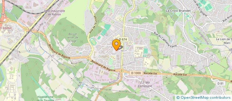 localisation de l'entreprise MONSIEUR MARTIAL TRIGEAUD à ANGOULEME