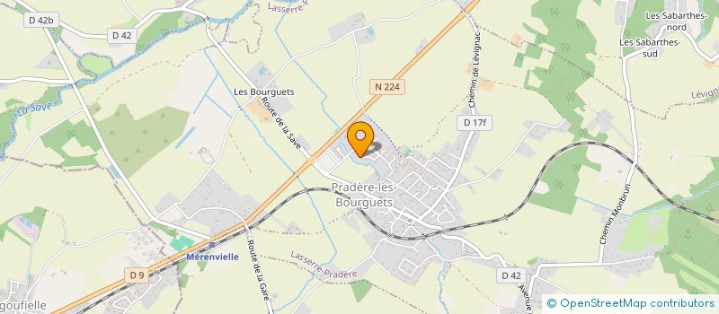 localisation de l'entreprise MONSIEUR MARTIAL VAZ  LASSERRE-PRADERE