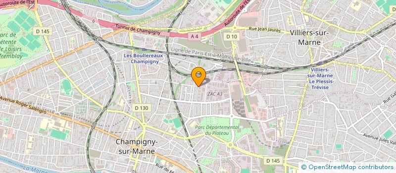 localisation de l'entreprise MONSIEUR MARTIAL VERCHEL à CHAMPIGNY-SUR-MARNE