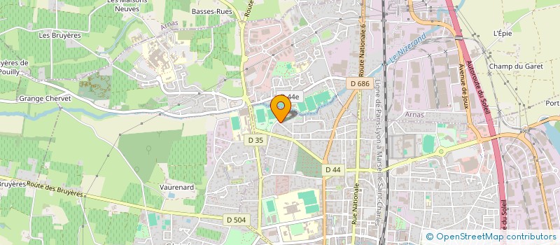 localisation de l'entreprise MONSIEUR MARTIAL VITTORELLI à VILLEFRANCHE-SUR-SAONE
