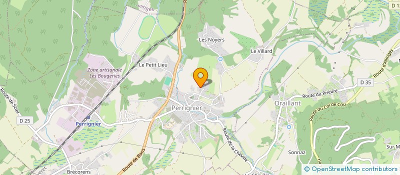 localisation de l'entreprise MONSIEUR MARTIAL VOISIN  PERRIGNIER