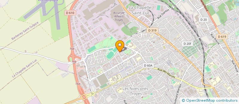 localisation de l'entreprise MONSIEUR MARTIAL WATTELET  LA CHAPELLE-SAINT-LUC