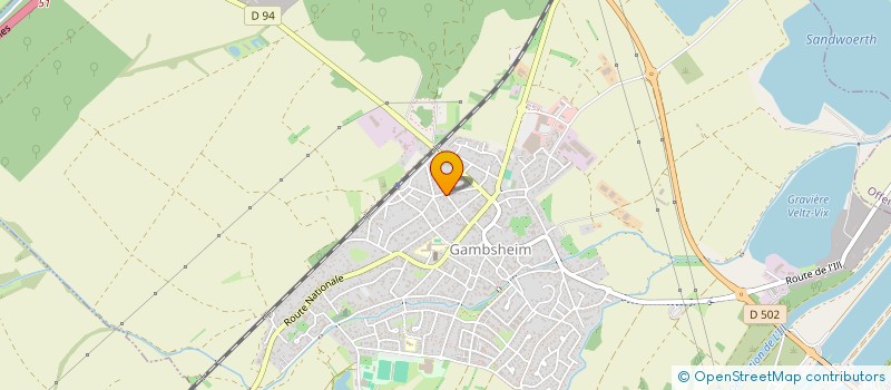 localisation de l'entreprise MONSIEUR MARTIAL WEBER  GAMBSHEIM