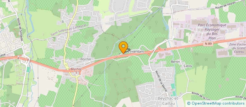 localisation de l'entreprise MONSIEUR MARTIGAN PAUL  BEYCHAC-ET-CAILLAU