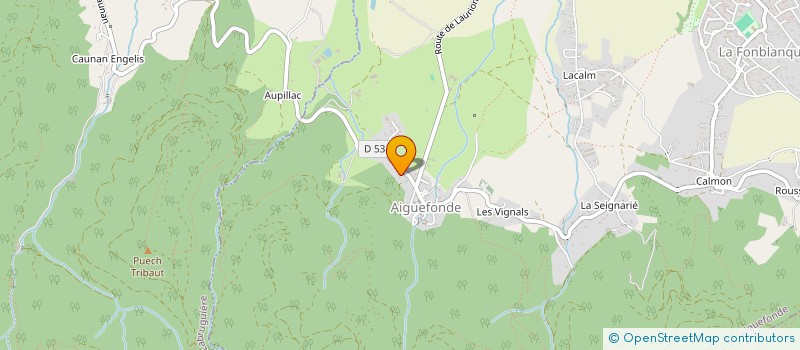 localisation de l'entreprise MONSIEUR MARTIN ALAZETTA  AIGUEFONDE