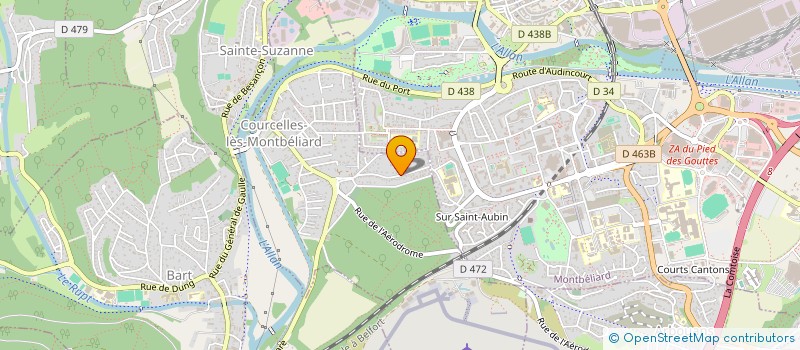 localisation de l'entreprise MONSIEUR MARTIN ANTOINE BERNARD à COURCELLES-LES-MONTBELIARD