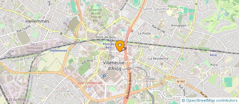 localisation de l'entreprise MONSIEUR MARTIN ATTOHOE à VILLENEUVE-D'ASCQ