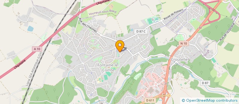 localisation de l'entreprise MONSIEUR MARTIN AUBREE  FONTAINE-LE-COMTE