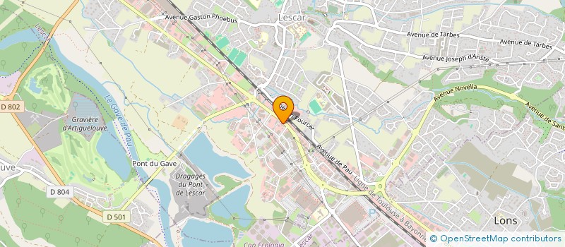 localisation de l'entreprise MONSIEUR MARTIN BAQUERO  LESCAR