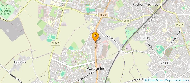 localisation de l'entreprise MONSIEUR MARTIN BARRILLON  WATTIGNIES