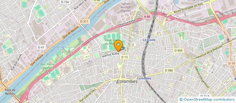 localisation de l'entreprise MONSIEUR MARTIN BASTARD  COLOMBES