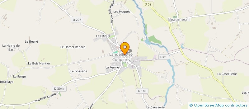 localisation de l'entreprise MONSIEUR MARTIN BAYNTUN  LANDELLES-ET-COUPIGNY