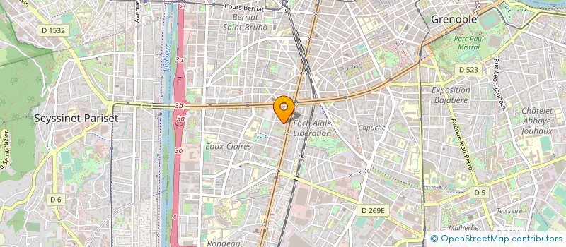 localisation de l'entreprise MONSIEUR MARTIN BERARD à GRENOBLE