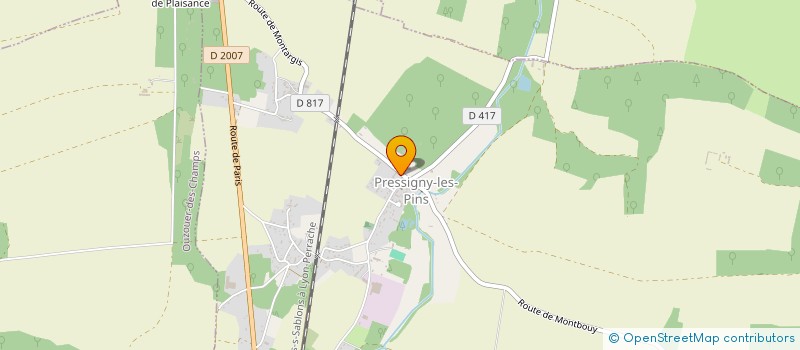 localisation de l'entreprise MONSIEUR MARTIN BERNARDIN à PRESSIGNY-LES-PINS