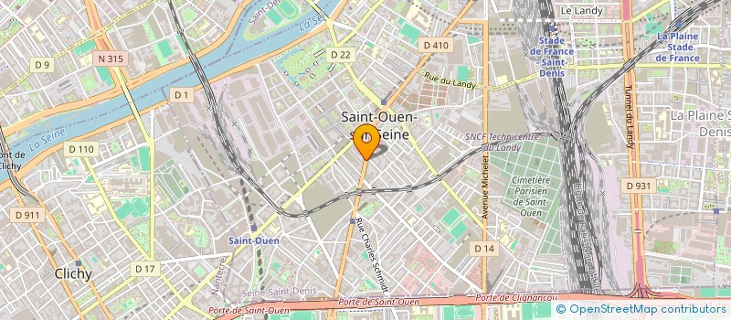 localisation de l'entreprise MONSIEUR MARTIN BLANQUART à SAINT-OUEN-SUR-SEINE