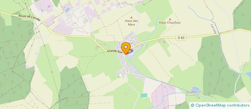 localisation de l'entreprise MONSIEUR MARTIN BLIN  CERVILLE