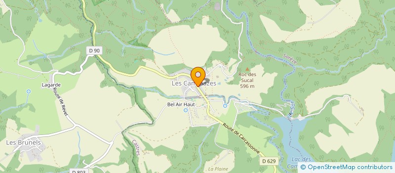 localisation de l'entreprise MONSIEUR MARTIN BORREL  LES CAMMAZES