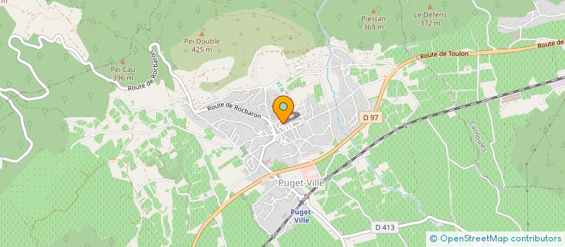 localisation de l'entreprise MONSIEUR MARTIN BREDY  PUGET-VILLE