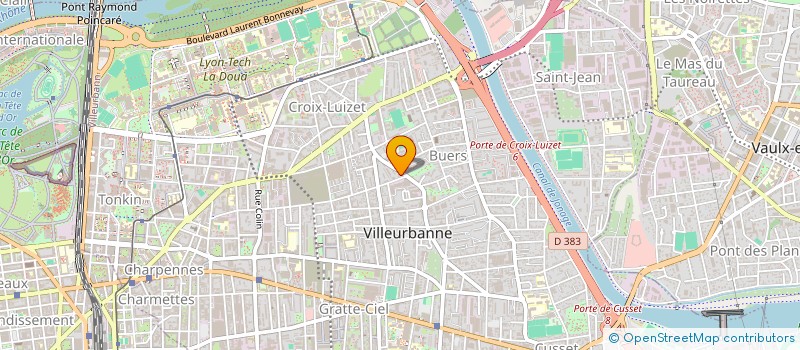 localisation de l'entreprise MONSIEUR MARTIN BRUGERE  VILLEURBANNE