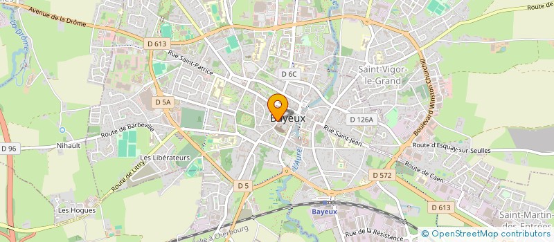 localisation de l'entreprise MONSIEUR MARTIN BURGER à BAYEUX