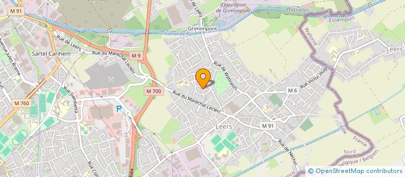 localisation de l'entreprise MONSIEUR MARTIN CARVALHO  LEERS