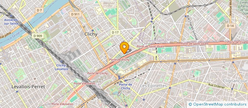 localisation de l'entreprise MONSIEUR MARTIN CHAIGNEAU à CLICHY