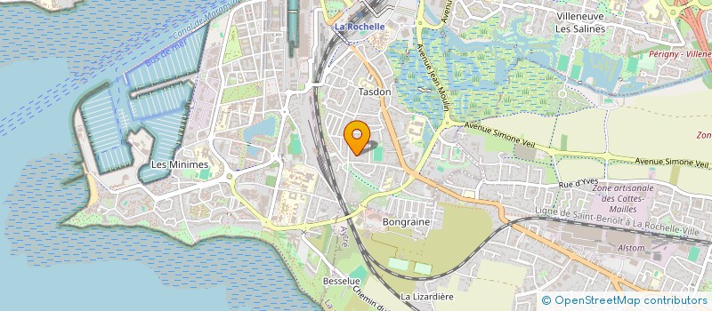 localisation de l'entreprise MONSIEUR MARTIN CHARPENTIER  LA ROCHELLE