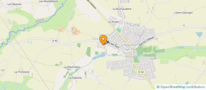 localisation de l'entreprise MONSIEUR MARTIN CHARRIER  L'AIGUILLON-SUR-VIE