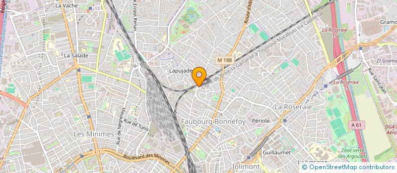 localisation de l'entreprise MONSIEUR MARTIN CHEMINEAU  TOULOUSE